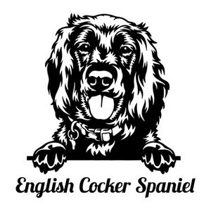 Stylish Black Dog Decal for Cocker Spaniel Lovers
